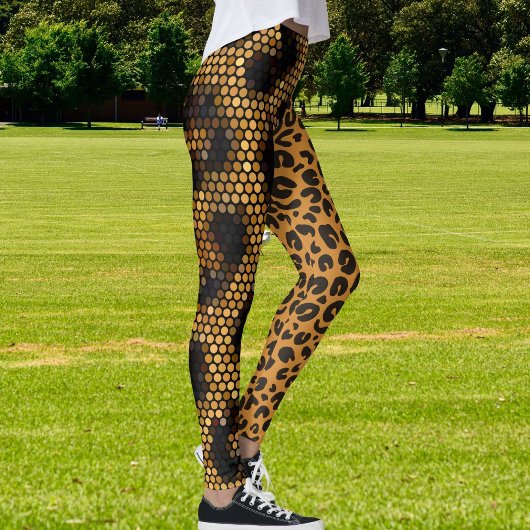 Cheetah Leopard Wildlife Cat Pattern Animal Skin Leggings