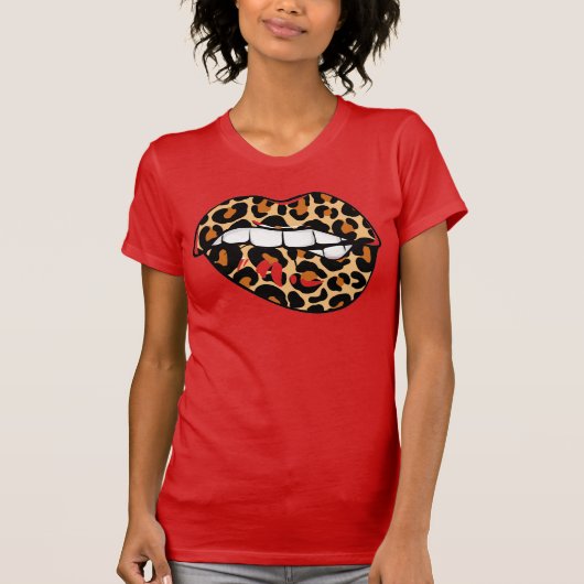 Cheetah Lips T-Shirt (Voorkant)
