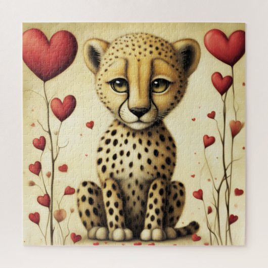 Cheetah Love 2 Legpuzzel (Verticaal)