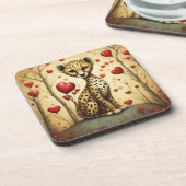Cheetah Love 3 Bier Onderzetter (Linkerzijde)