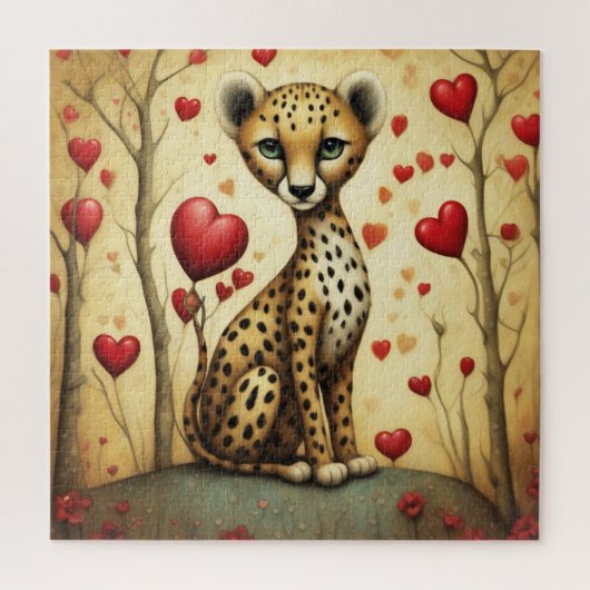 Cheetah Love 3 Legpuzzel (Verticaal)