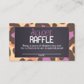 Cheetah Luier Raffle Ticket Informatiekaartje (Voorkant)