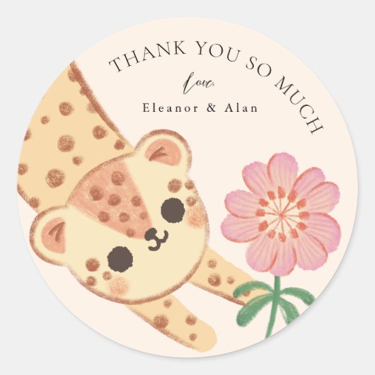 Cheetah Luipaard Jaguar Panther kinder Sticker (Voorkant)