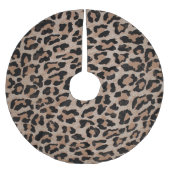 Cheetah luipaard print Kerstmis boom rok Kerstboom Rok (Voorkant)