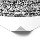 Cheetah Mandala Intricate Coloring Page Poster (Hoek)