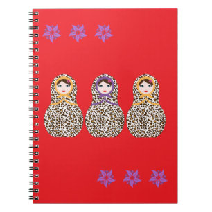 Cheetah Matryoshka Notitieboek