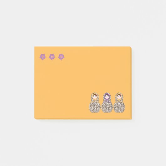 Cheetah Matryoshka Post-it® Notes (Voorkant)