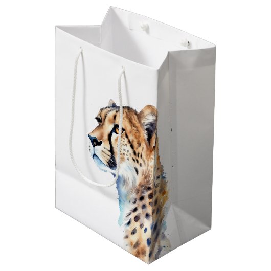 Cheetah Medium Cadeauzakje (Voorkant Gekanteld)