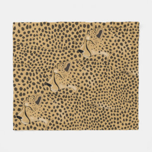 Cheetah Medium Fleece Blanket Deken