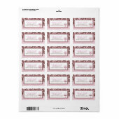 Cheetah meisje cupcake adreslabel etiket (Full Sheet)