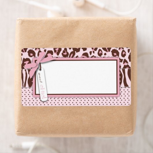 Cheetah Meisje Naam Tag Etiket (Insitu)