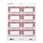 Cheetah Meisje Naam Tag Etiket (Full Sheet)