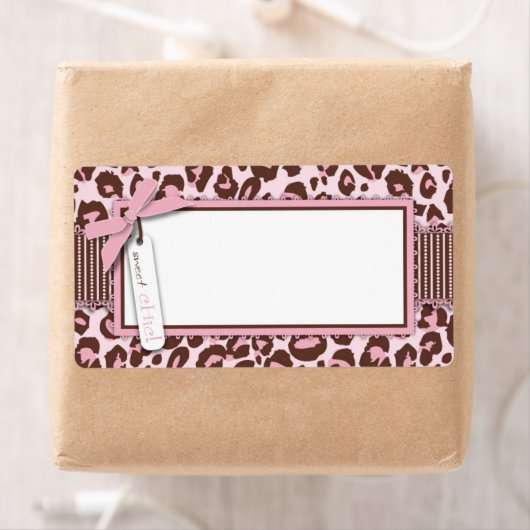 Cheetah Meisje Naam Tag Etiket (Insitu)