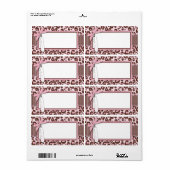 Cheetah Meisje Naam Tag Etiket (Full Sheet)