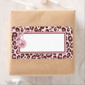 Cheetah Meisje Naam Tag Pink A Etiket (Insitu)