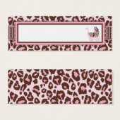 Cheetah Meisje Skinny Gift Kaart Roze A (Voorkant /achterkant)