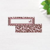 Cheetah Meisje Skinny Gift Kaart Roze A (Bureau)