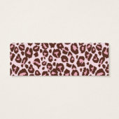 Cheetah Meisje Skinny Gift Kaart Roze A (Achterkant)