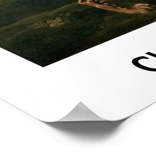 Cheetah met twee Indiase dienaren door George Stub Poster (Hoek)