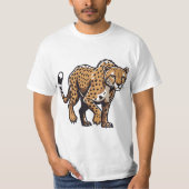 Cheetah Mode On T-shirt (Voorkant)