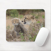 Cheetah Moeder en Cub Muismat (Met muis)