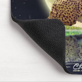 Cheetah & Moon Big Cat Wildlife Art Mousepad Muismat (Hoek)