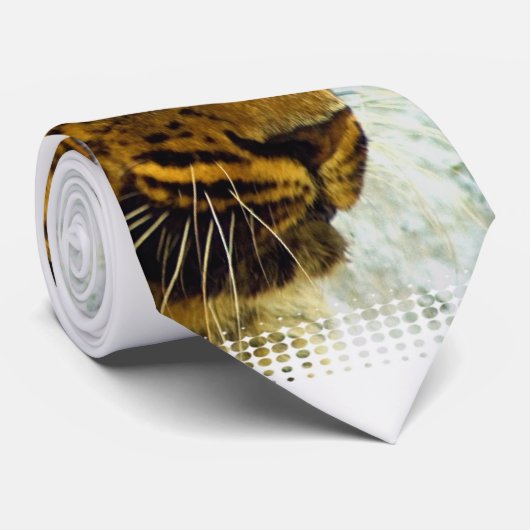 Cheetah Necktie Stropdas (Opgerold)