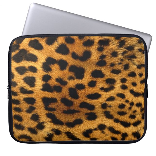 Cheetah Neopree-laptophoes, 15 inch Laptop Sleeve (Voorkant)