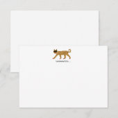 Cheetah Notecard Bedankkaart (Voorkant / Achterkant)