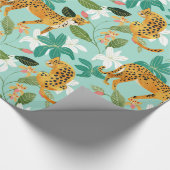 Cheetah Oerwoud, Natuur van wilde dieren Wilde kat Cadeaupapier (Hoek)