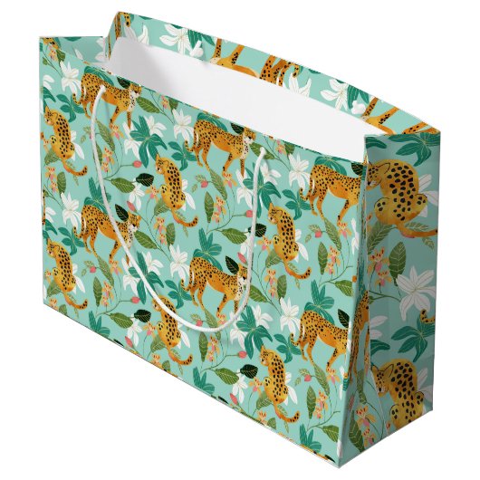 Cheetah Oerwoud, Natuur van wilde dieren Wilde kat Groot Cadeauzakje (Achterkant Gekanteld)