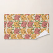 Cheetah Oerwoud Planten Greenery Coral Green Bad Handdoek (Handdoek)