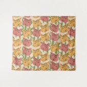 Cheetah Oerwoud Planten Greenery Coral Green Wandkleed (Voorkant (horizontaal))