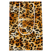 Cheetah of Leopard Safari Dierenbont Prints Medium Cadeauzakje (Achterkant)