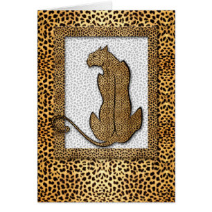Cheetah op Animal Print Golden Blank