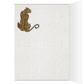 Cheetah op Animal Print Golden Blank (Binnen (Links))
