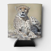 Cheetah op de Masai Mara in Kenia foto Blikjeskoeler (Voorkant)