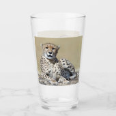 Cheetah op de Masai Mara in Kenia foto Glas (Voorkant)