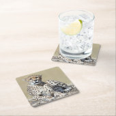 Cheetah op de Masai Mara in Kenia foto Kartonnen Onderzetters (Insitu)