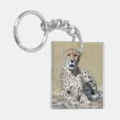 Cheetah op de Masai Mara in Kenia foto Sleutelhanger (Voorkant Links)