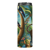 Cheetah op een tropisch strand thermosbeker (Achterkant)