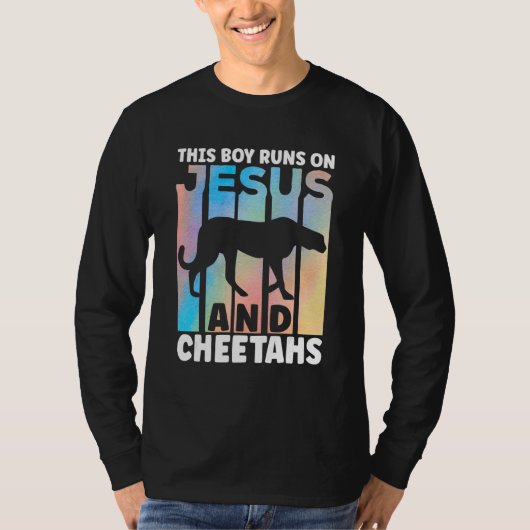 Cheetah Outfit for Cheetah Lovers Apparel for Boys T-shirt (Voorkant)