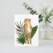 Cheetah Outlook Briefkaart (Staand voorkant)