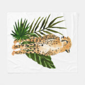 Cheetah Outlook Fleece Deken (Voorkant (Horizontaal))