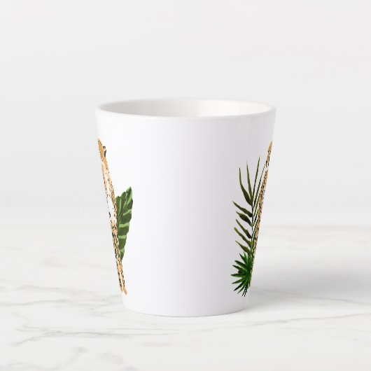 Cheetah Outlook Latte Mok (Voorkant)