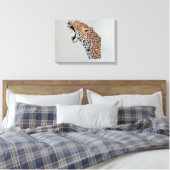 Cheetah Painted by Mark Elsen Canvas Afdruk (Insitu (Slaapkamer))