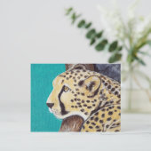 Cheetah Painting Briefkaart (Staand voorkant)