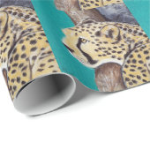 Cheetah Painting Cadeaupapier (Rol Hoek)