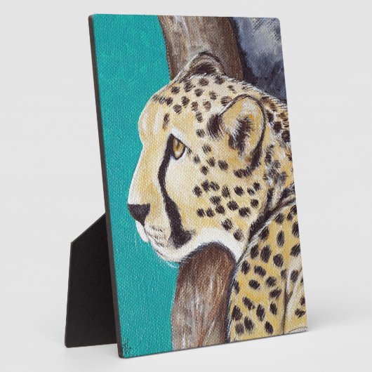 Cheetah Painting Fotoplaat (Zijkant)