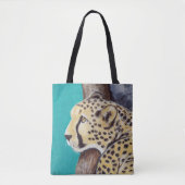 Cheetah Painting Tote Bag (Voorkant)